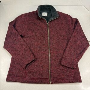 Weatherproof Vintage Black Sherpa Jacket Size Large